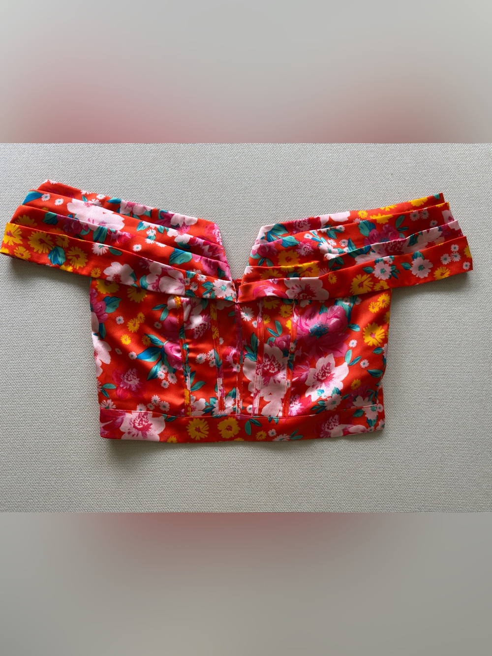 Floral crop blouse & wrap skort SET!